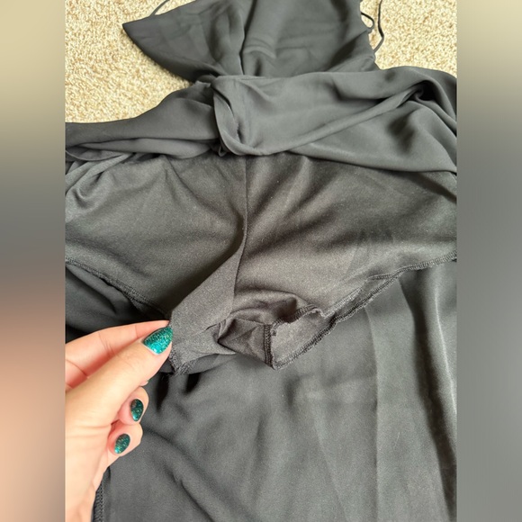 Lucy In The Sky Chiffon Luxe Maxi Dress Black - Size Small - Picture 8 of 12